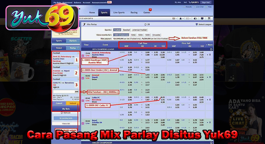 Cara Pasang Mix Parlay Disitus Yuk69