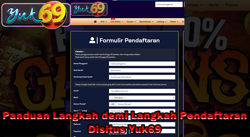 Panduan Langkah Langkah Pendaftaran